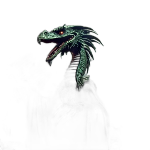 dragon, creature, animal, mask, fantasy art, concept art, pixel art, photorealistic transparent PNG cut-out