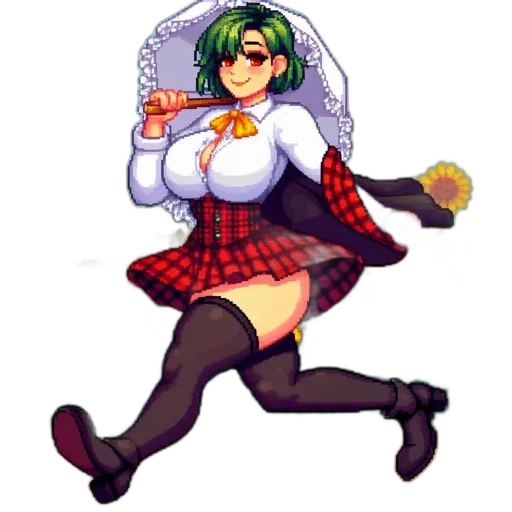 staff, food, weapon, dress, pixel art, concept art, anime, cartoon transparent PNG cut-out