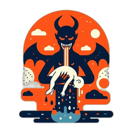 dragon, creature, umbrella, mask, concept art, fantasy art, pixel art, underwater transparent PNG cut-out