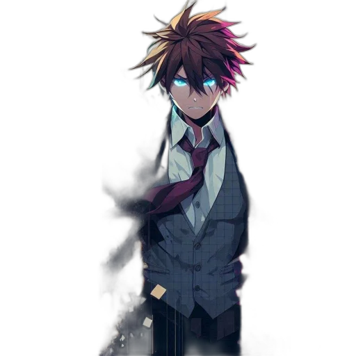 staff, jacket, creature, mask, anime, pixel art, concept art, cartoon transparent PNG cut-out