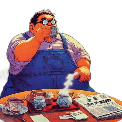 food, staff, robot, concept art, comic book art, photorealistic, cartoon, fire transparent PNG cut-out
