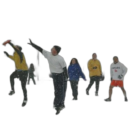 staff, 3d render, concept art, outer space, group, people, playing, frisbee transparent PNG cut-out