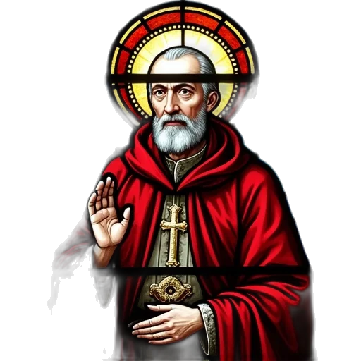 staff, pixel art, stained, glass, window, cuthbert, calcutta transparent PNG cut-out