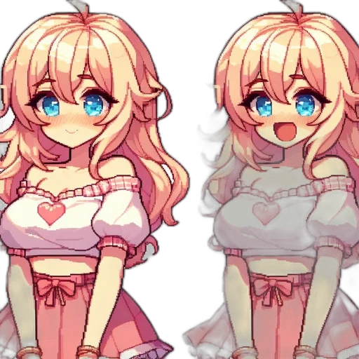 dress, pixel art, anime, concept art, 3d render, pastel, monochrome, neon transparent PNG cut-out