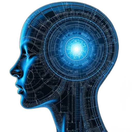 robot, face, mask, crown transparent PNG cut-out