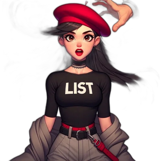 staff, hat, jacket, dress, concept art, fantasy art, pixel art, comic book art transparent PNG cut-out