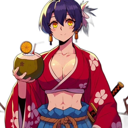 staff, food, pixel art, anime, concept art, fantasy art, red, colorful transparent PNG cut-out