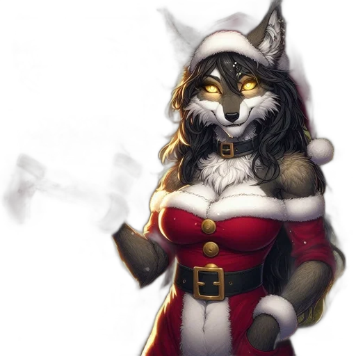 staff, concept art, fantasy art, watercolor, photorealistic, adorable, fox-like, creature transparent PNG cut-out