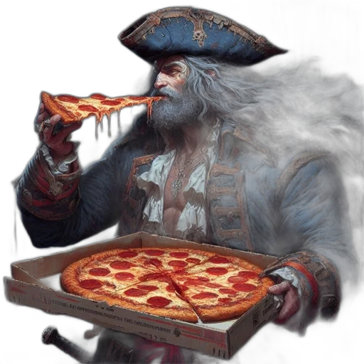 food, sword, concept art, fantasy art, photorealistic, watercolor, blue, bearded transparent PNG cut-out