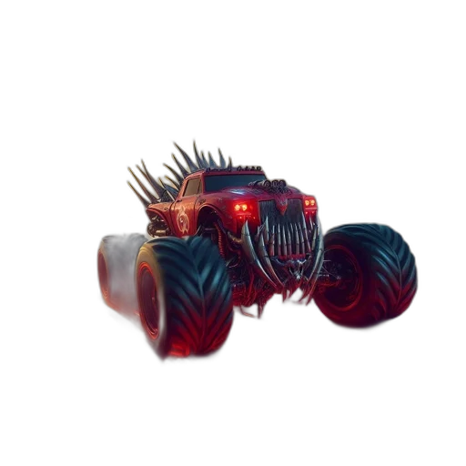 car, hair, weapon, shoes, 3d render, concept art, photorealistic, cyberpunk transparent PNG cut-out