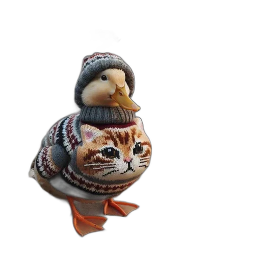 hat, jacket, animal, creature, 3d render, concept art, photorealistic, oil painting transparent PNG cut-out