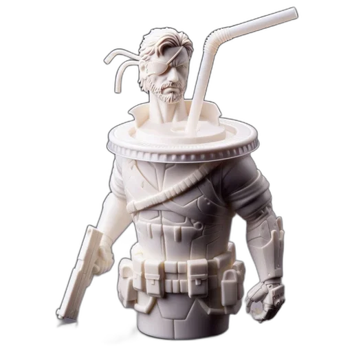 robot, concept art, 3d render, 3d-printed, figure, anime, video, game transparent PNG cut-out