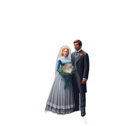 dress, 3d render, pixel art, concept art, photorealistic, snow, vintage, gathering transparent PNG cut-out