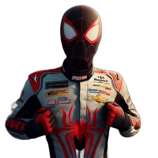 mask, jacket, concept art, 3d render, comic book art, photorealistic, figure, donning transparent PNG cut-out