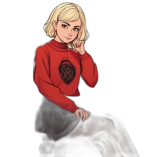 jacket, dress, concept art, pixel art, watercolor, cartoon, red, monochrome transparent PNG cut-out