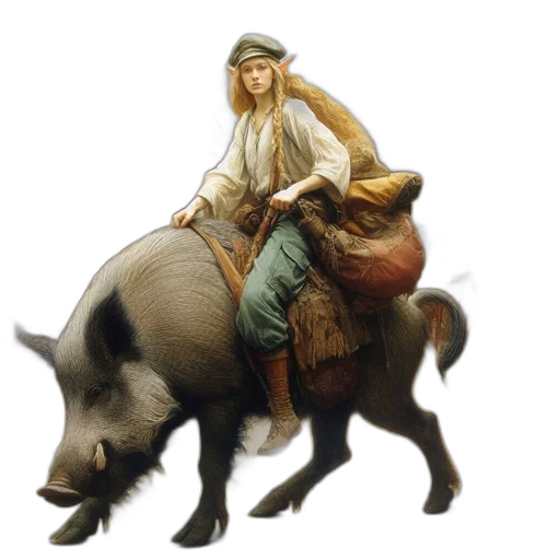animal, concept art, fantasy art, photorealistic, oil painting, opulent, hall, blonde transparent PNG cut-out