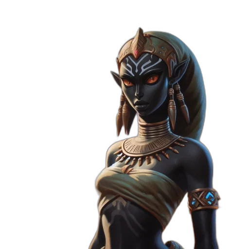 mask, jewelry, crown, staff, fantasy art, concept art, 3d render, pixel art transparent PNG cut-out