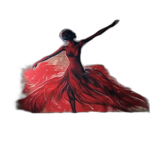 dress, hair, umbrella, sword, concept art, fantasy art, 3d render, photorealistic transparent PNG cut-out