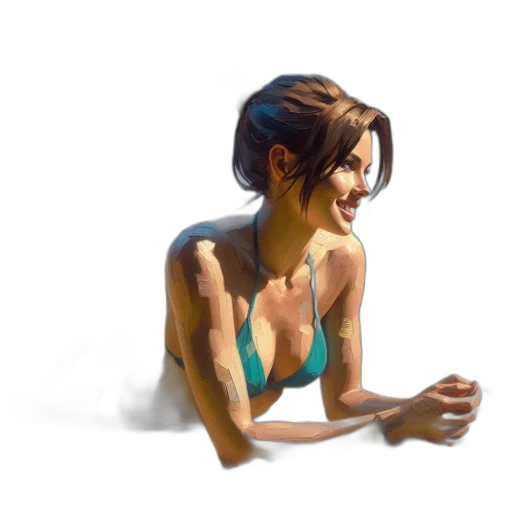 dress, jewelry, face, jacket, concept art, photorealistic, watercolor, oil painting transparent PNG cut-out