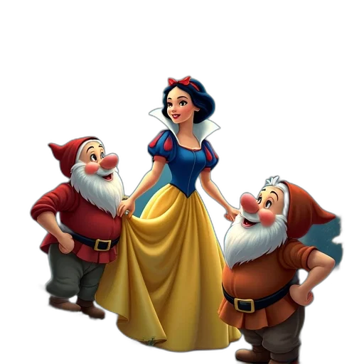 dress, crown, 3d render, concept art, fantasy art, comic book art, snow, white transparent PNG cut-out