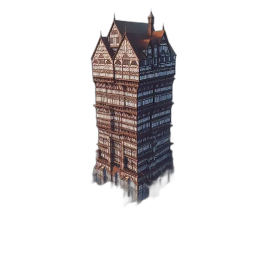 building, dress, crown, furniture, 3d render, concept art, pixel art, photorealistic transparent PNG cut-out