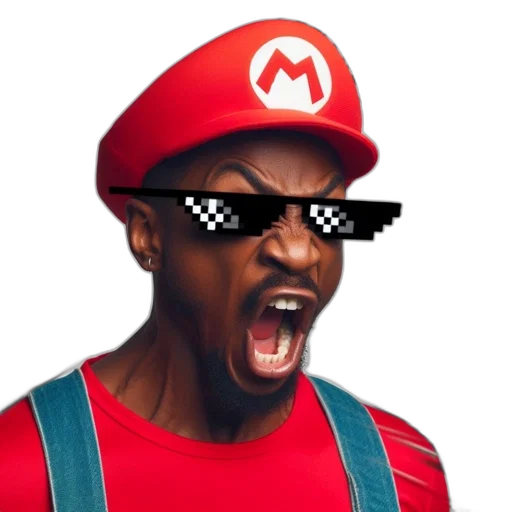 hat, face, mask, pixel art, concept art, 3d render, photorealistic, pixelated transparent PNG cut-out
