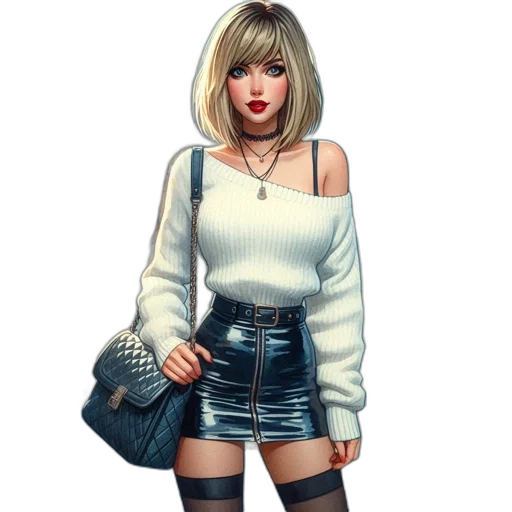 jacket, dress, concept art, fantasy art, pixel art, photorealistic, monochrome, pastel transparent PNG cut-out