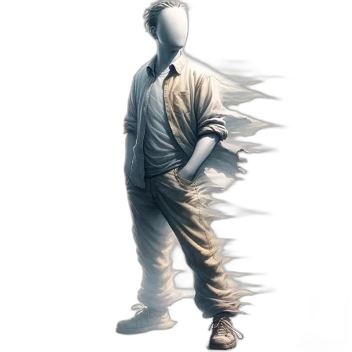jacket, staff, mask, face, concept art, photorealistic, comic book art, 3d render transparent PNG cut-out