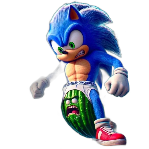 animal, creature, concept art, 3d render, pixel art, photorealistic, blue, sonic transparent PNG cut-out