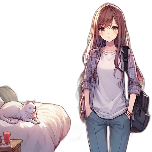 dress, staff, creature, furniture, anime, pixel art, concept art, fantasy art transparent PNG cut-out