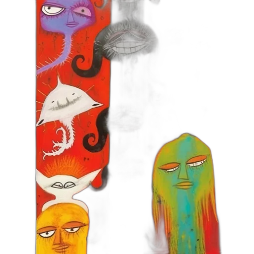 mask, staff, concept art, fantasy art, cartoon, comic book art, fire, outer space transparent PNG cut-out