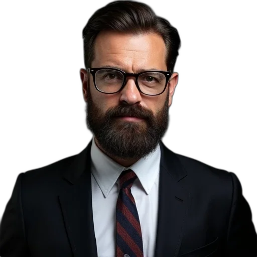 face, staff, jacket, hair, photorealistic, cartoon, concept art, comic book art transparent PNG cut-out