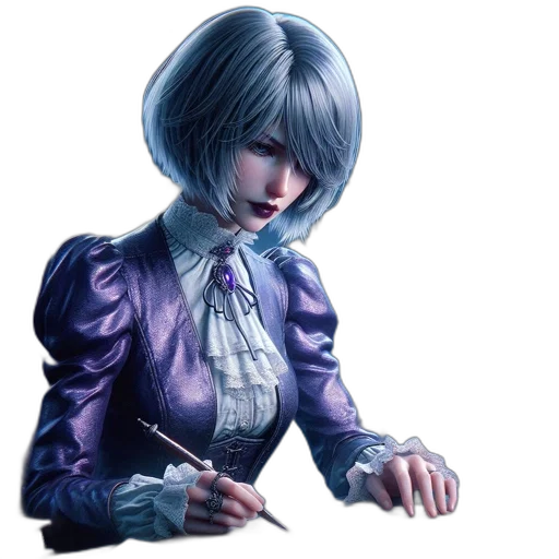 staff, jacket, face, weapon, concept art, 3d render, fantasy art, photorealistic transparent PNG cut-out