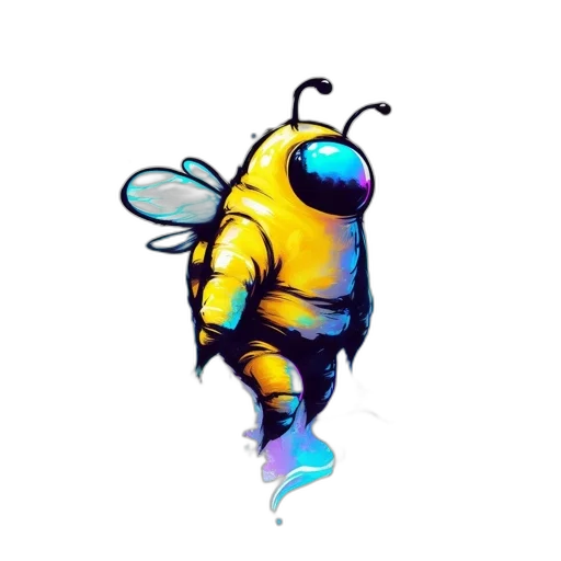 creature, robot, animal, pixel art, concept art, 3d render, fantasy art, golden transparent PNG cut-out