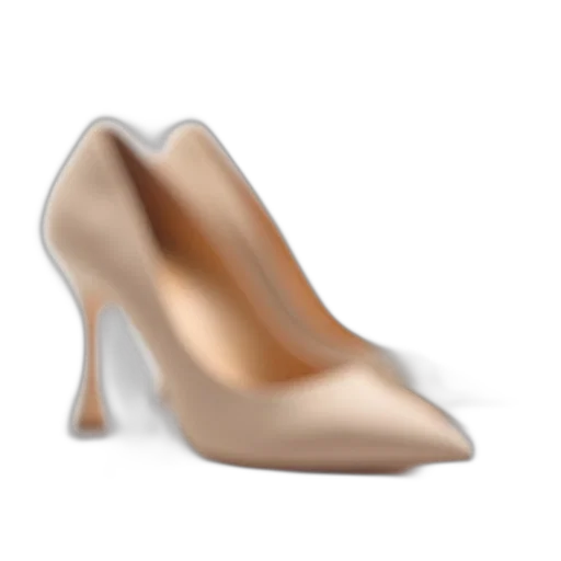 shoes, jewelry, 3d render, photorealistic, golden, pair, beige, high-heeled transparent PNG cut-out