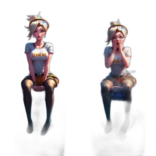 dress, crown, robot, staff, concept art, 3d render, pixel art, fantasy art transparent PNG cut-out