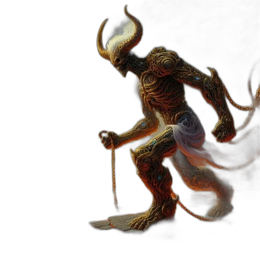 creature, staff, dragon, robot, concept art, 3d render, fantasy art, photorealistic transparent PNG cut-out