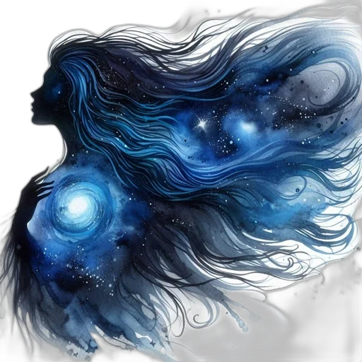 hair, dress, dragon, face, fantasy art, concept art, photorealistic, watercolor transparent PNG cut-out