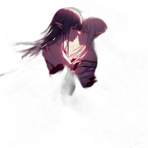 mask, concept art, anime, watercolor, pixel art, fog, fire, neon lights transparent PNG cut-out