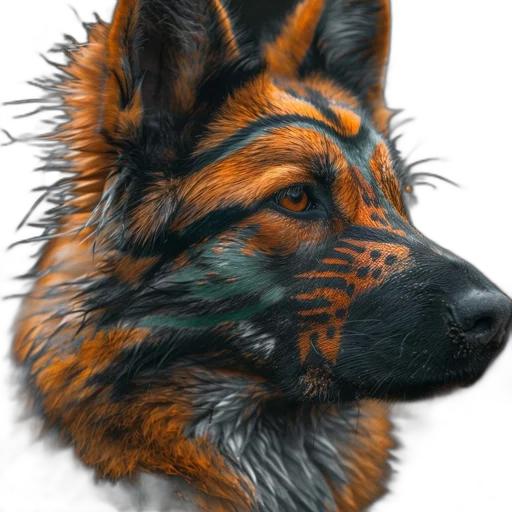 animal, dragon, face, mask, photorealistic, fantasy art, watercolor, 3d render transparent PNG cut-out