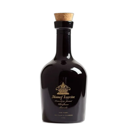 bottle, crown, dark, glass, cork, stopper, containing, liquid transparent PNG cut-out