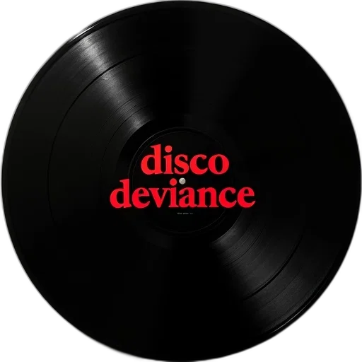 black, vinyl, disc, red transparent PNG cut-out