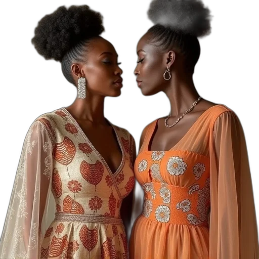 dress, jewelry, earth tones, golden transparent PNG cut-out