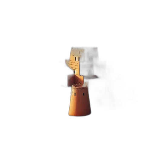 bottle, staff, robot, umbrella, 3d render, concept art, photorealistic, pixel art transparent PNG cut-out