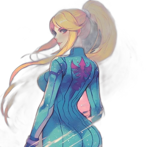 dress, jacket, robot, hair, concept art, watercolor, anime, cyberpunk transparent PNG cut-out