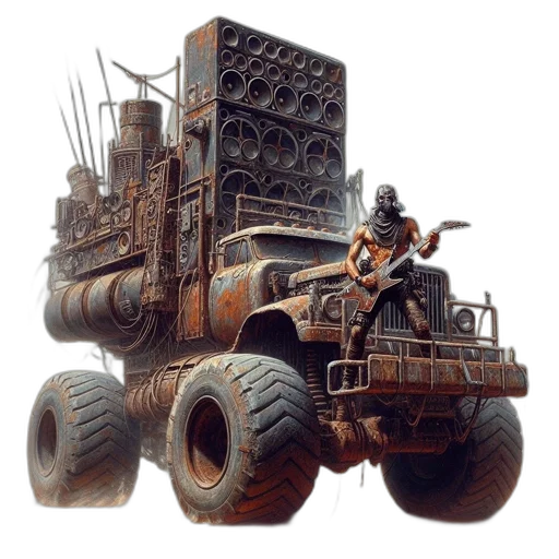 robot, weapon, car, animal, concept art, fantasy art, 3d render, comic book art transparent PNG cut-out