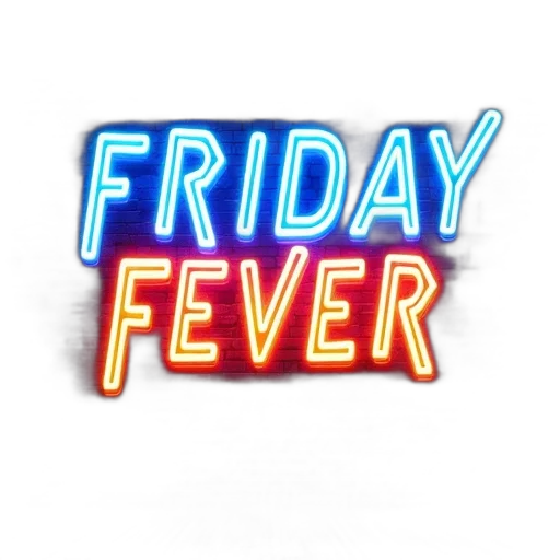 second, image, stylized, version, first, text, friday, fever transparent PNG cut-out