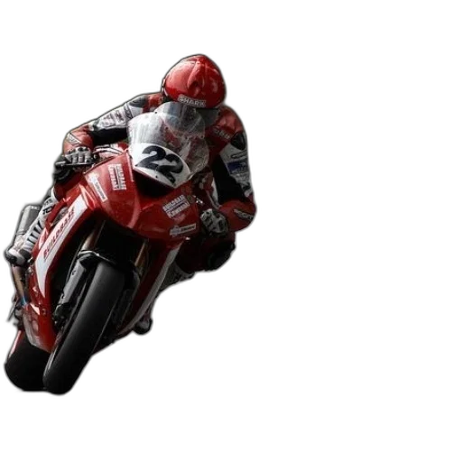 photorealistic, motorcycle, racer, wearing, number, leans, into, turn transparent PNG cut-out