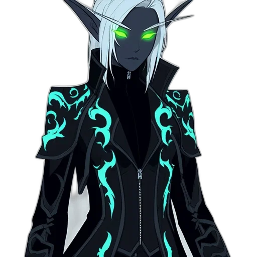 jacket, staff, mask, sword, concept art, cyberpunk, fantasy art, pixel art transparent PNG cut-out