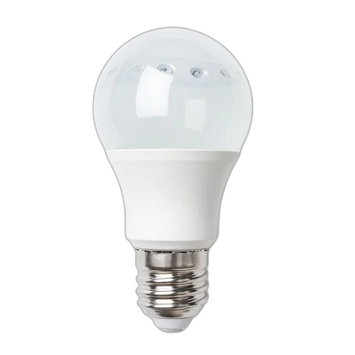 bottle, 3d render, white, led, light, bulb, frosted, glass transparent PNG cut-out